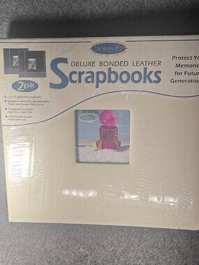 MemoryStor Deluxe Bonded Leather Scrapbook 12x12 2‑Pack Archival NEW SEALED